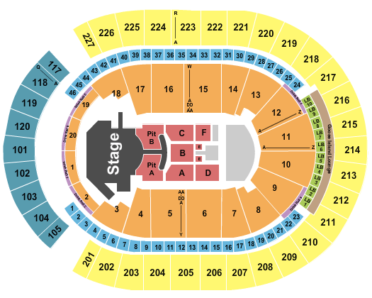 T-Mobile Arena Mariah Carey Seating Chart